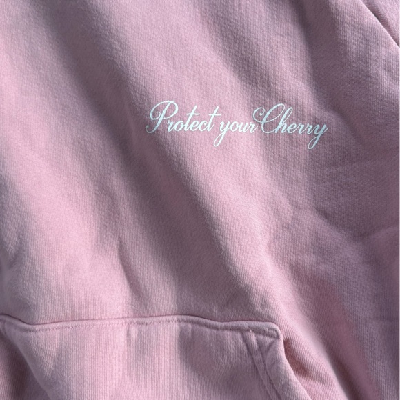 Cherry LA x United Arrows & Sons Pink Hoodie with Tie-Dye Hood - Picture 3 of 7